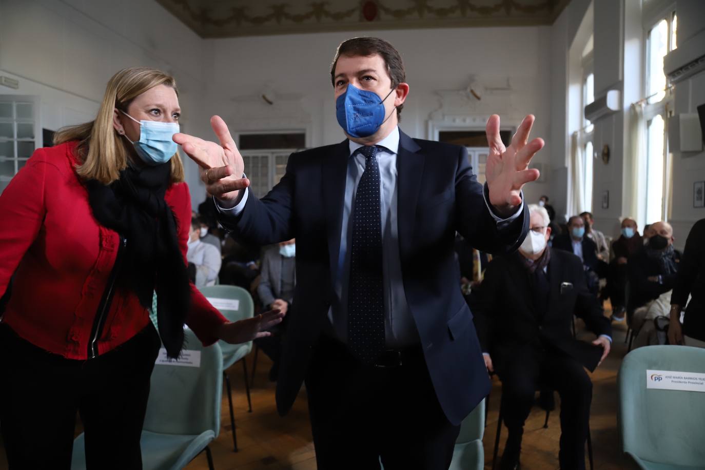 El presidente del Partido Popular de Castilla y León y candidato a las Elecciones Autonómicas del próximo 13 de febrero, Alfonso Fernández Mañueco, clausura en Zamora el 'Encuentro para la dinamización de la economía y la recuperación del empleo', en el que también interviene Carlos Fernández Carriedo..