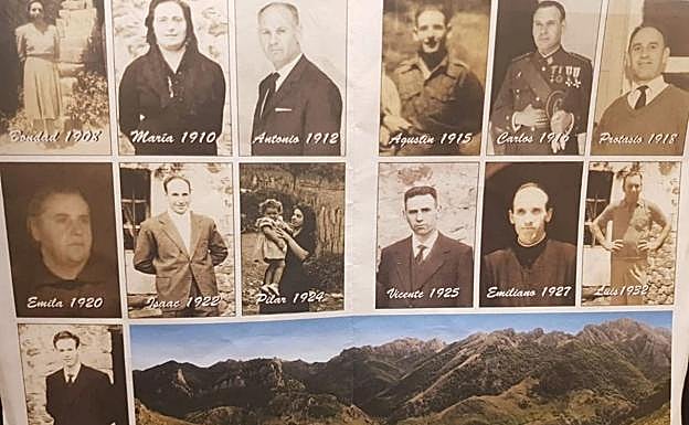 Foto famiulair de la familia Alvarado, en la que se encuentra Antonio.