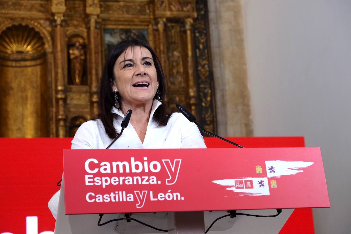 El expresidente del gobierno, José Luis Rodríguez Zapatero y el candidato a la presidencia de la Junta de Castilla y León, Luis Tudanca, participan en la clausura de la Escuela de Gobierno del PSCyL en Salamanca.