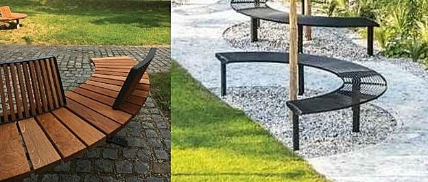 Imagen de los elementos urbanos que se ubicarán en las zonas peatonales tras su habilitación.