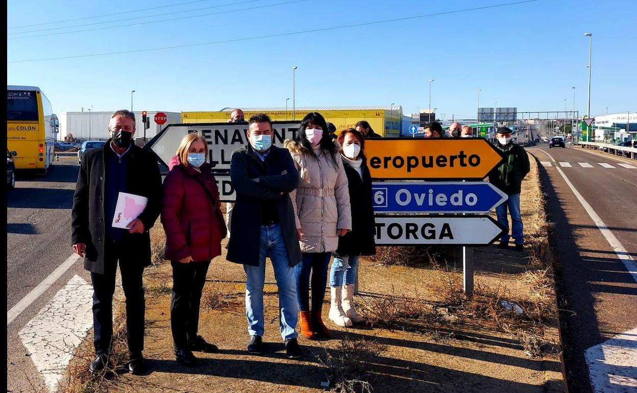 UPL visitó las obras en el municipio de Trobajo del Camino. 