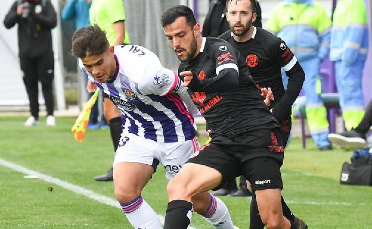 Raúl Vallejo, en un partido con el Zamora de la pasada temporada.