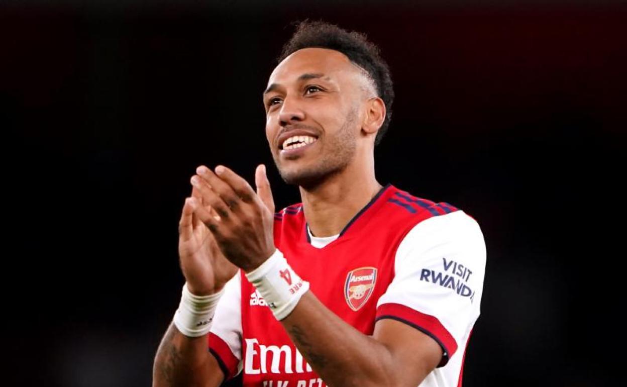 Pierre-Emerick Aubameyang, durante un partido con el Arsenal. 