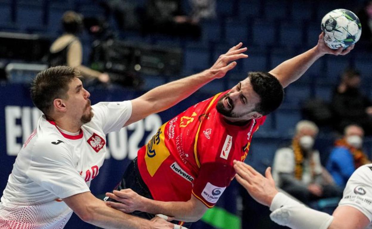 Agustín Casado, uno de los jóvenes talentos de la renovada selección española de balonmano. 