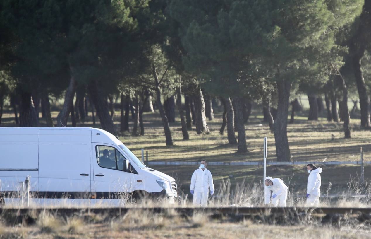 La delegada del Gobierno, Virginia Barcones, informa a la prensa sobre el hallazgo de un cadáver que podría ser el de Esther López