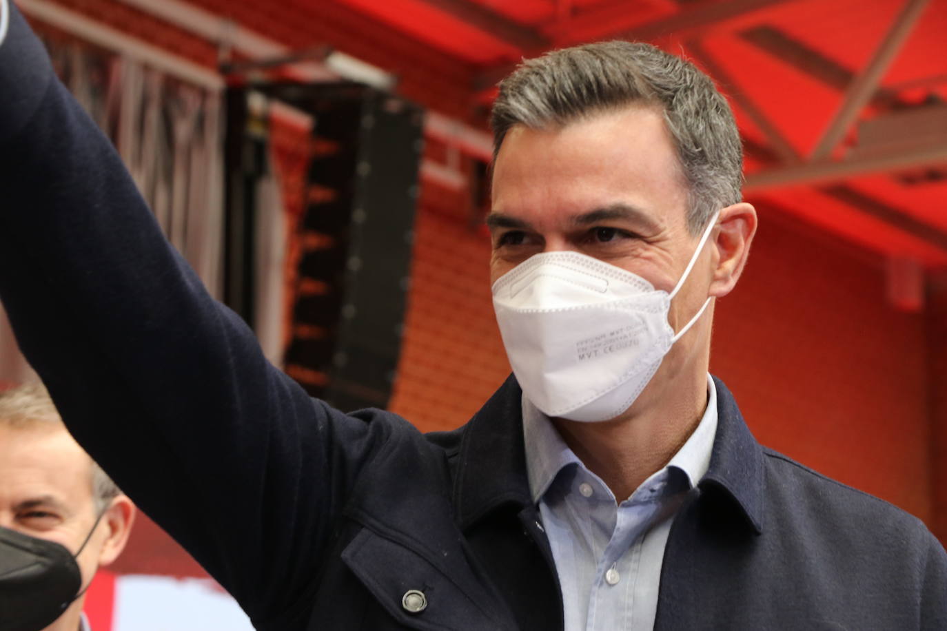 Acto electoral en León del candidato del PSOE a la Presidencia de la Junta, Luis Tudanca; el expresidente José Luis Rodríguez Zapatero y del presidente y secretario general del PSOE, Pedro Sánchez.