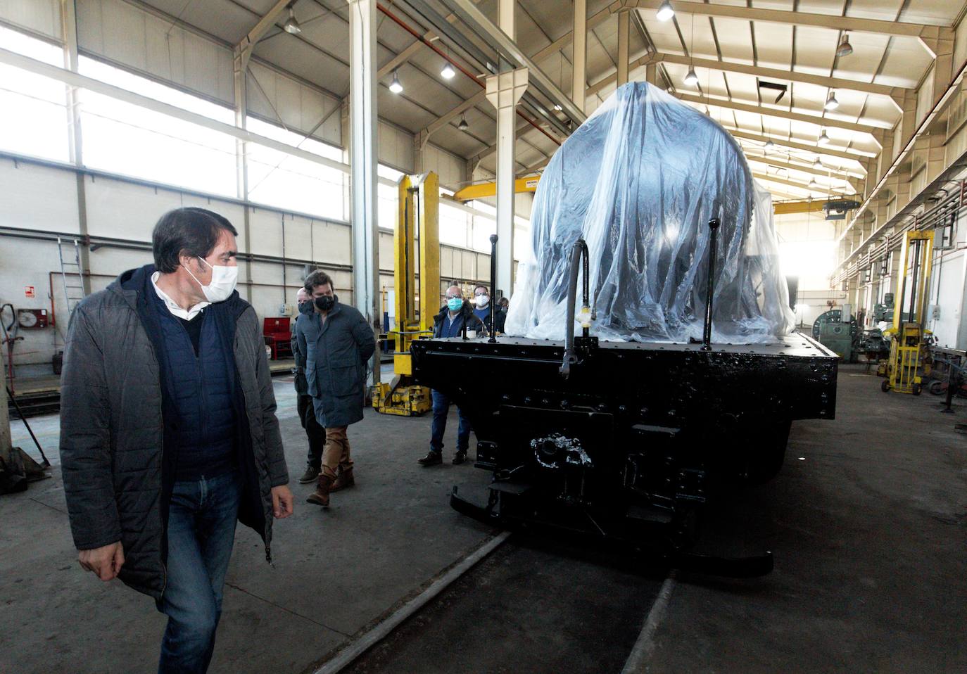 Visita de la candidatura del PP de León a los talleres ferroviarios