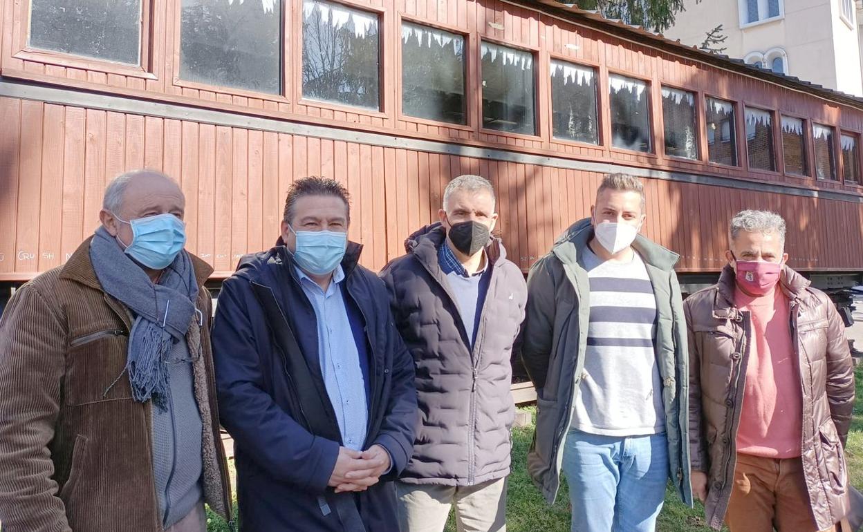 Luis Mariano Santos, este miércoles, durante su presencia en Laciana. 