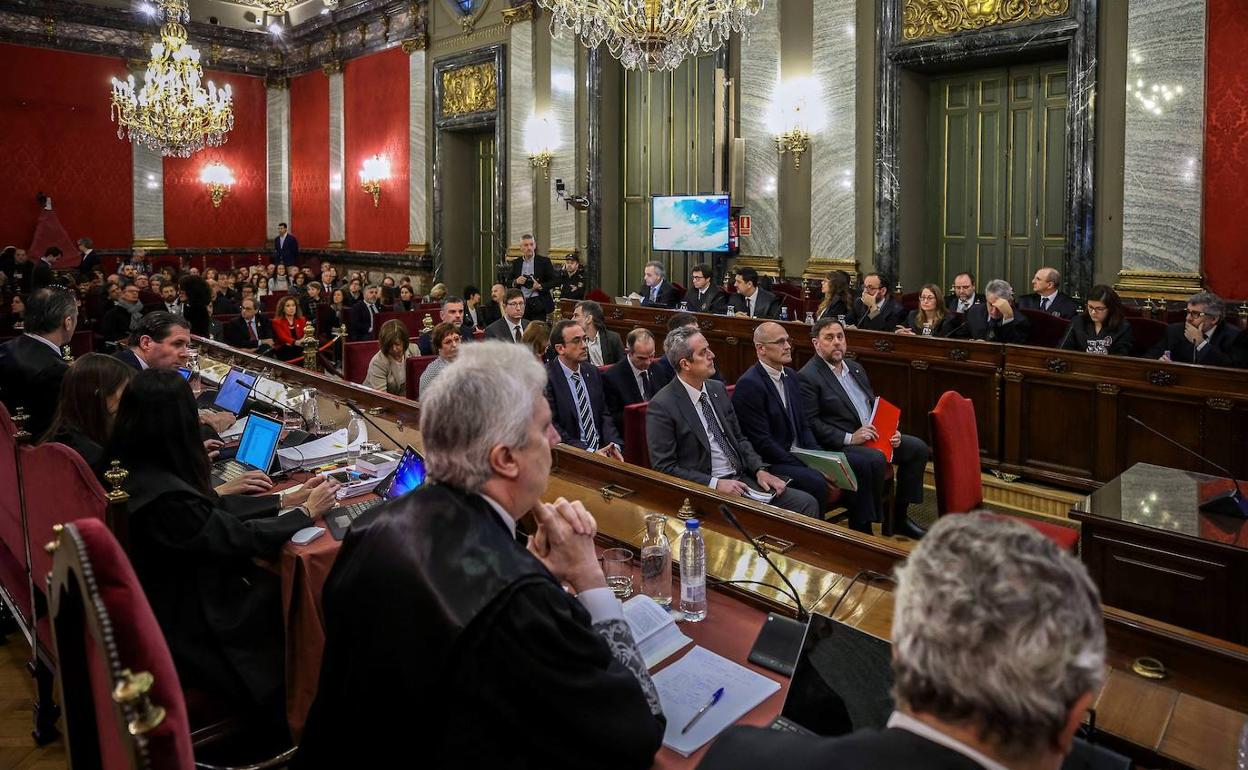 Juicio de los acusados del 'procès' en el Tribunal Supremo.