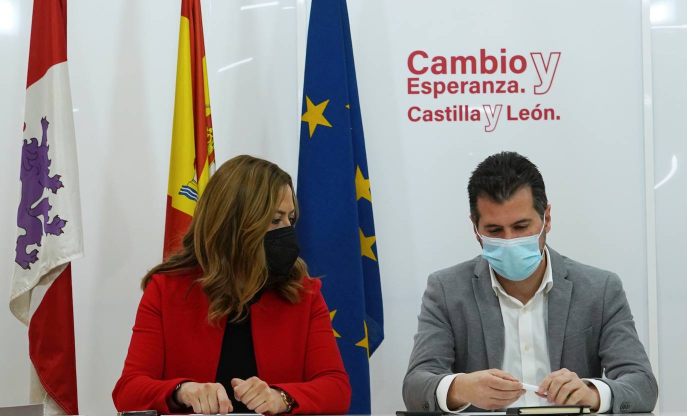 El secretario general del PSOE de Castilla y León, Luis Tudanca, preside el Consejo Territorial.