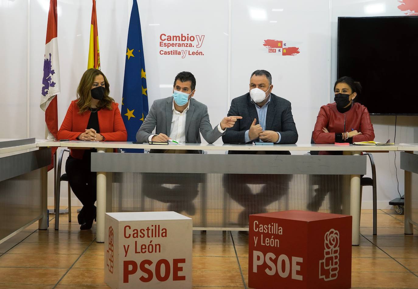 El secretario general del PSOE de Castilla y León, Luis Tudanca, preside el Consejo Territorial.