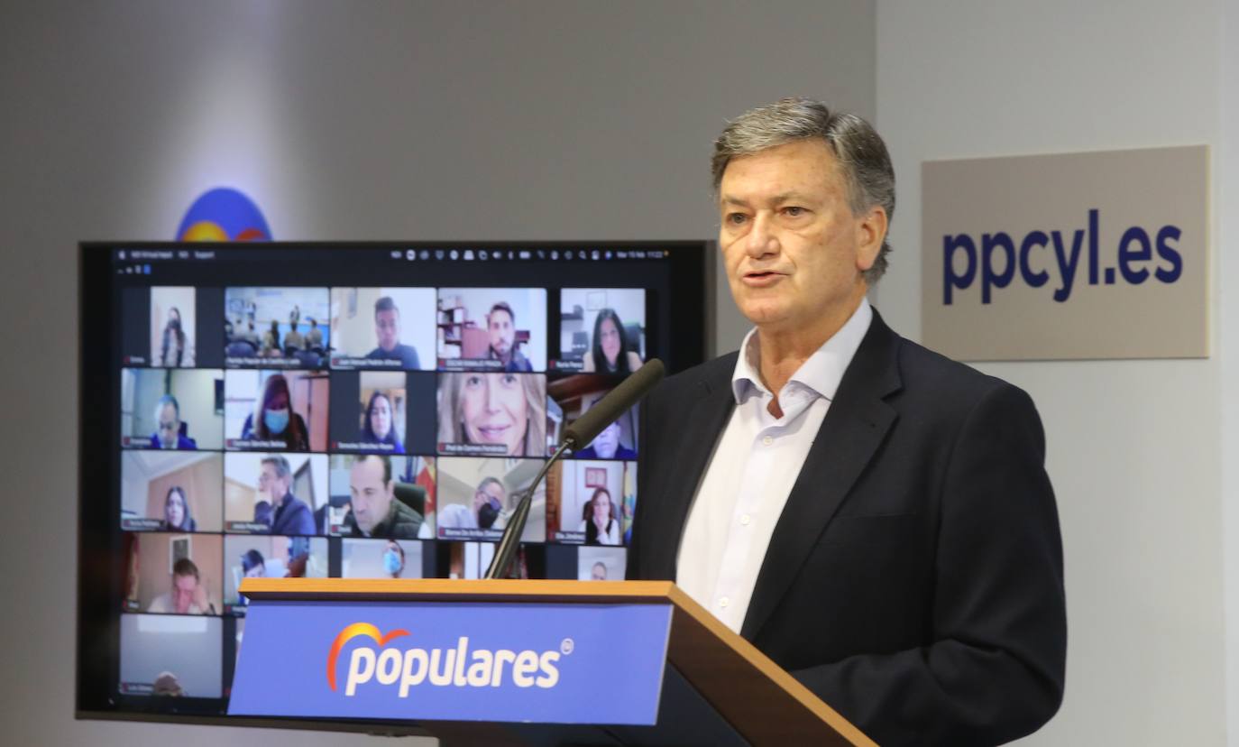 El presidente del PP de Castilla y León, Alfonso Fernández Mañueco, clausura la junta directiva autonómica del Partido Popular de Castilla y León. 