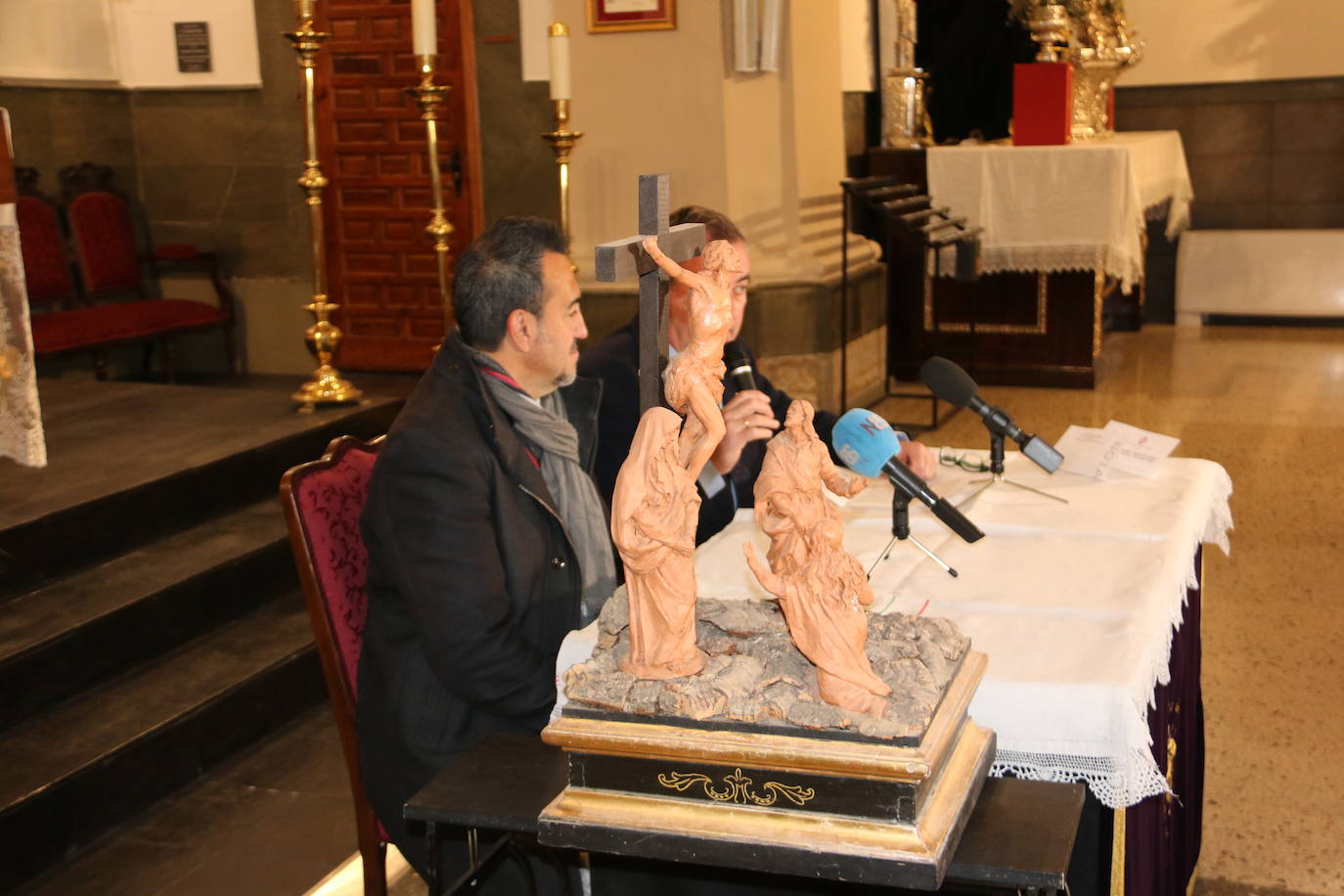Presentación del nuevo paso en la Iglesia de Santa Nonia. 