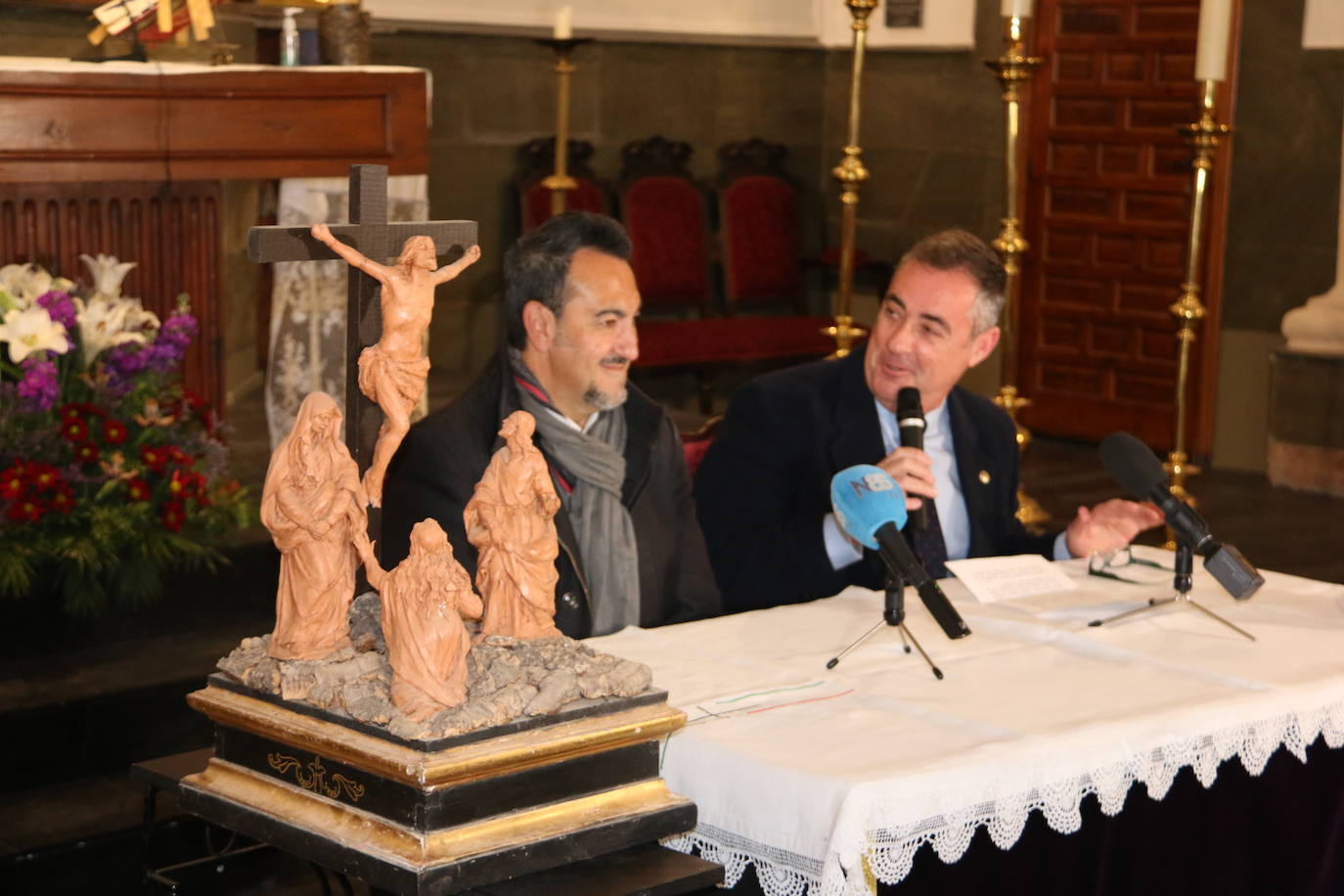 Presentación del nuevo paso en la Iglesia de Santa Nonia. 