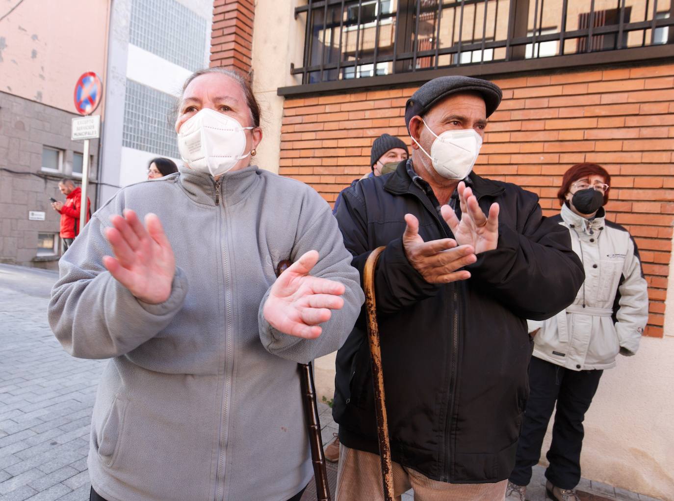 Primera etapa de la marcha en defensa de la sanidad pública Laciana-Bierzo (Villablino-Ponferrada).