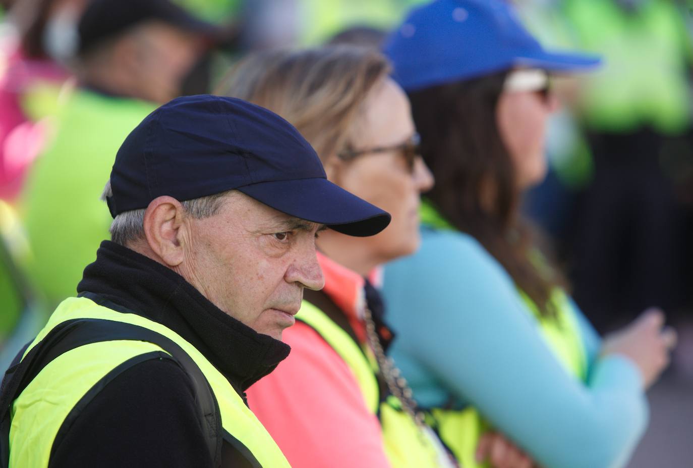 Segunda etapa de la marcha a pie entre Villablino y Ponferrada en defensa de la sanidad pública de Laciana y del Bierzo, que transcurre entre las localidades de Palacios del Sil y Páramo del Sil.