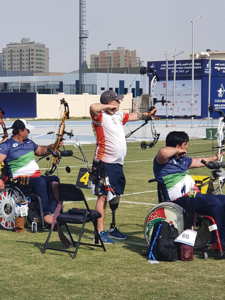 Ferando Barredo durante su participación en el Mundial de Tiro con Arco Adaptado.