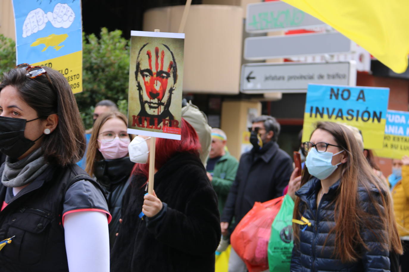 Miles de personas recorren la distancia entre Guzmán y Botines para apoyar al pueblo ucraniano en la guerra que están sufriendo a miles de kilómetros.
