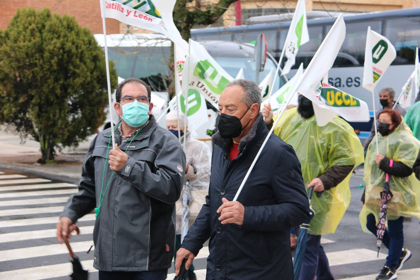 Manifestación de UCCL por las calles de la capital leonesa. 