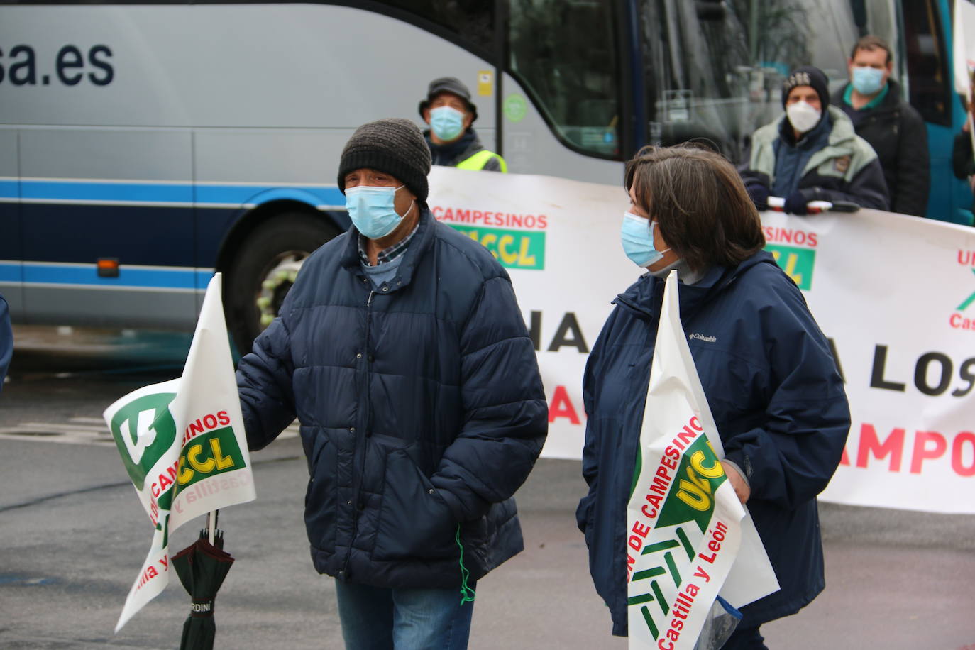 Manifestación de UCCL por las calles de la capital leonesa. 