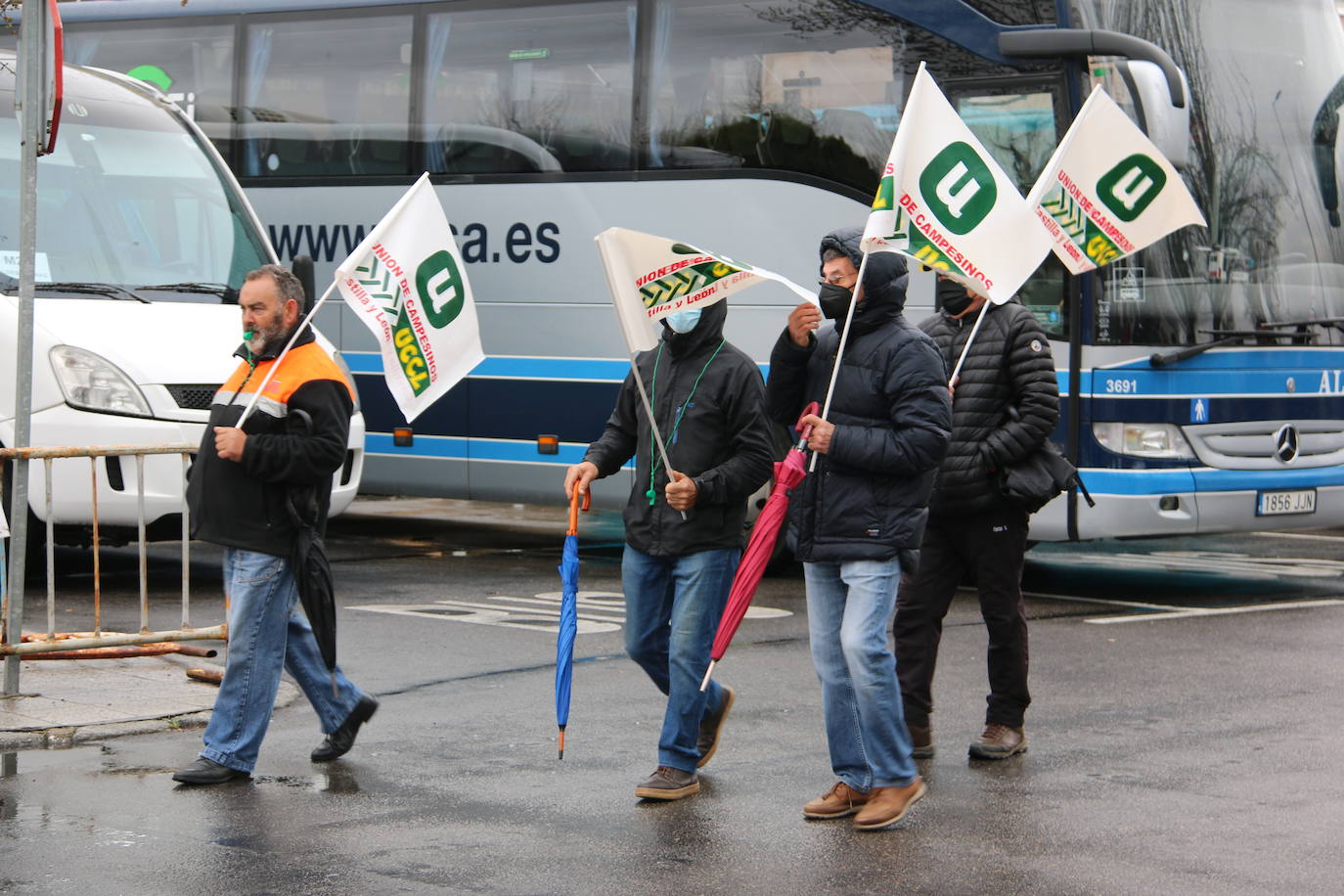 Manifestación de UCCL por las calles de la capital leonesa. 