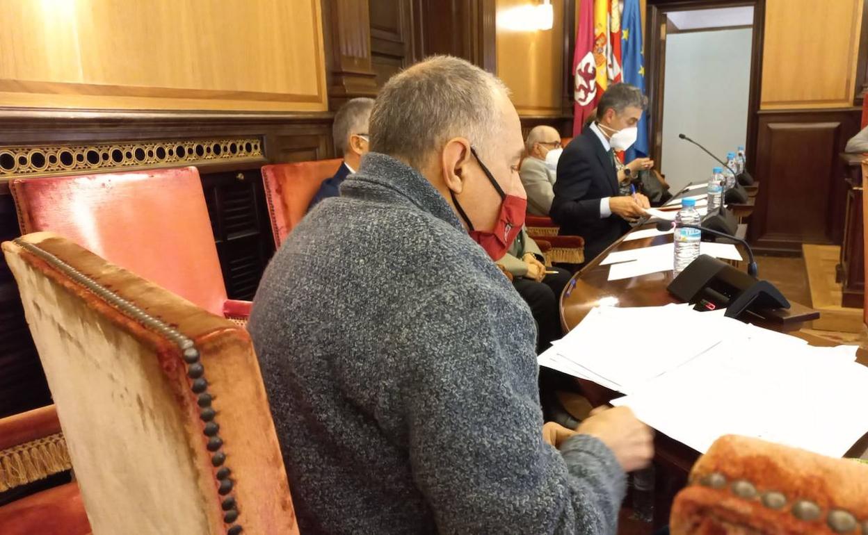 Eduardo López Sendino, durante el pleno de este viernes 4 de marzo. 