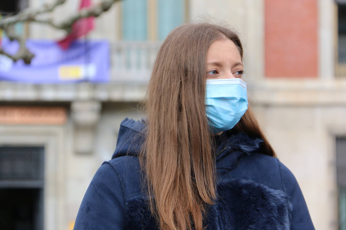 Actos del Día Internacional de la Mujer en la plaza de la Inmaculada de León. 