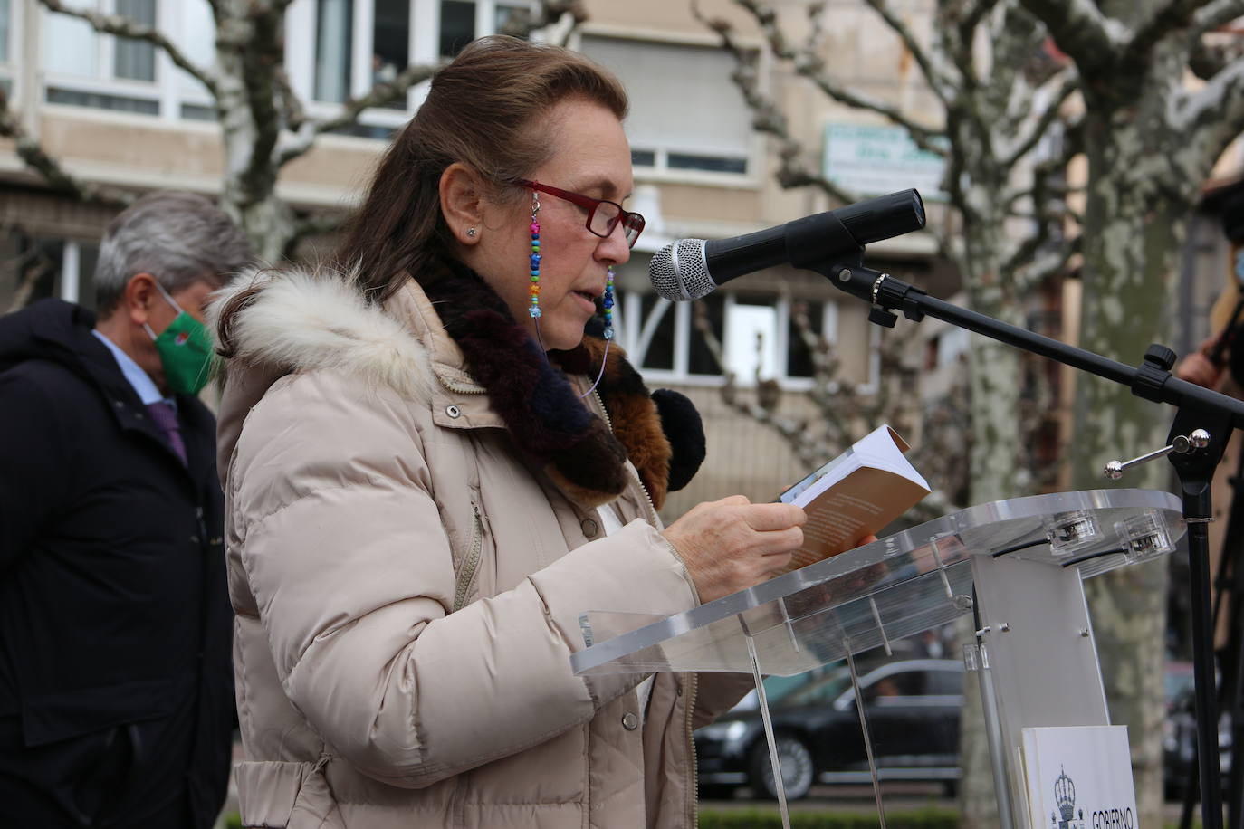 Actos del Día Internacional de la Mujer en la plaza de la Inmaculada de León. 