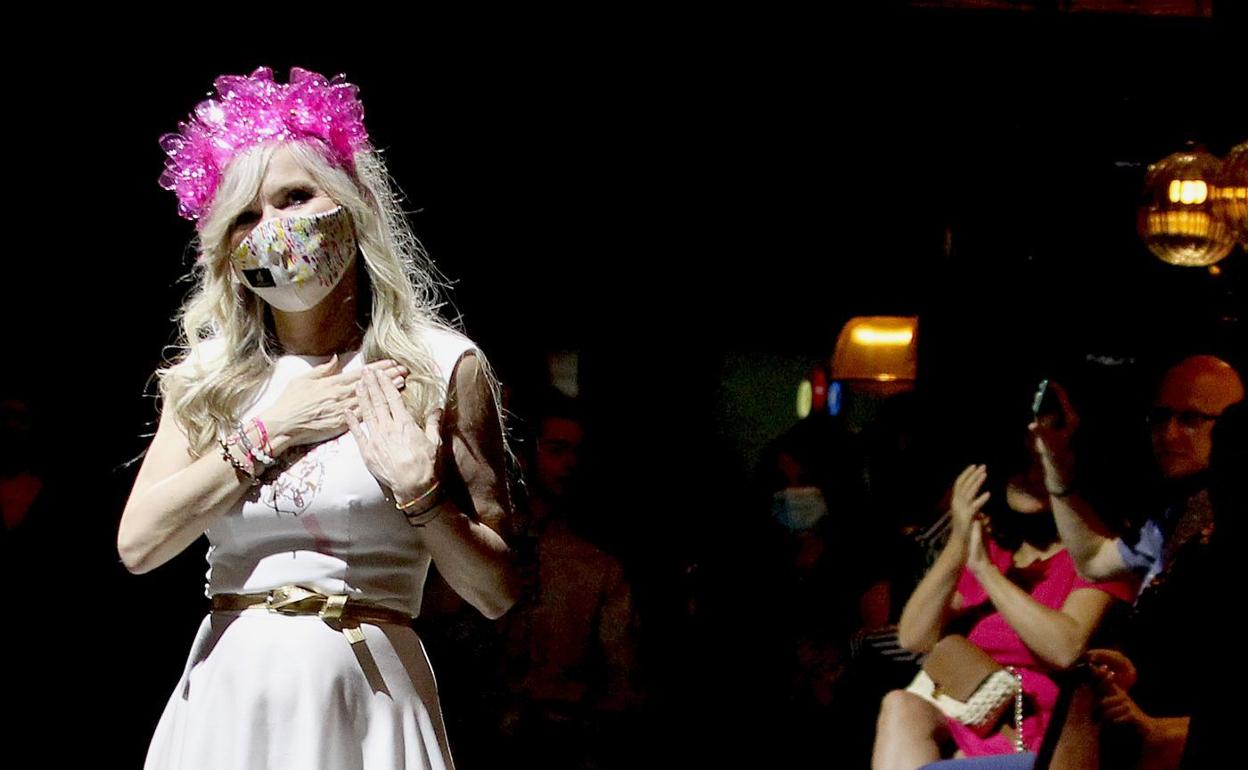 María Lafuente, durante uno de sus pases. 