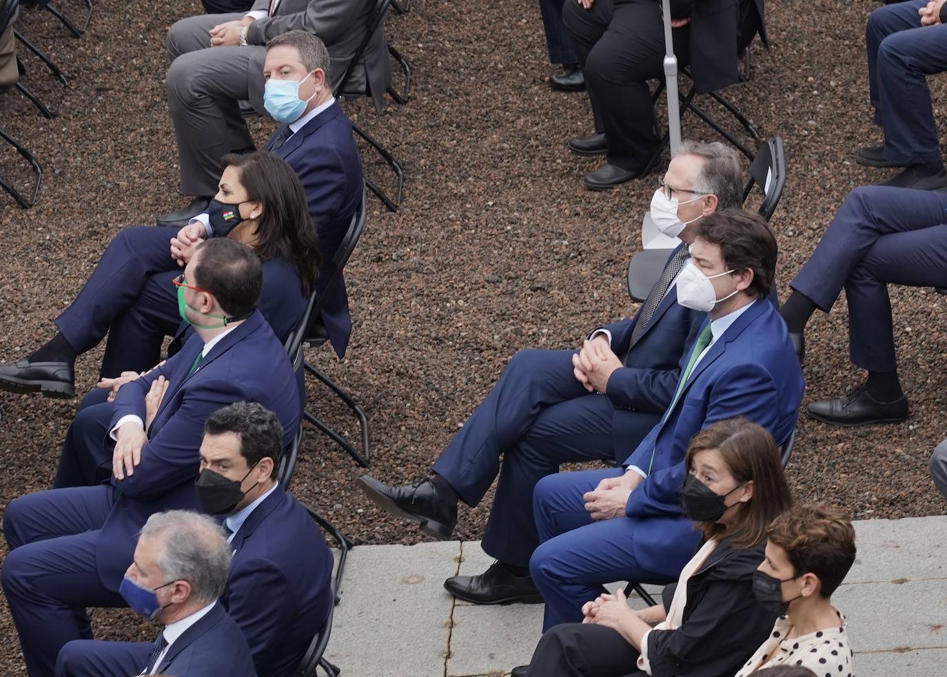 El presidente en funciones de la Junta de Castilla y León, Alfonso Fernández Mañueco, asiste al acto de homenaje a la ejemplaridad del pueblo de La Palma presidido por los reyes de España. Previsión con horario peninsular.