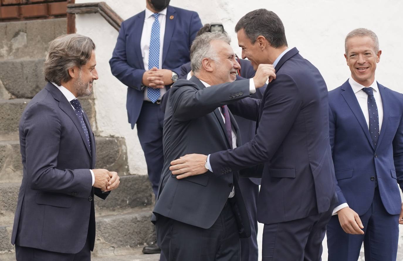 El presidente en funciones de la Junta de Castilla y León, Alfonso Fernández Mañueco, asiste al acto de homenaje a la ejemplaridad del pueblo de La Palma presidido por los reyes de España. Previsión con horario peninsular.