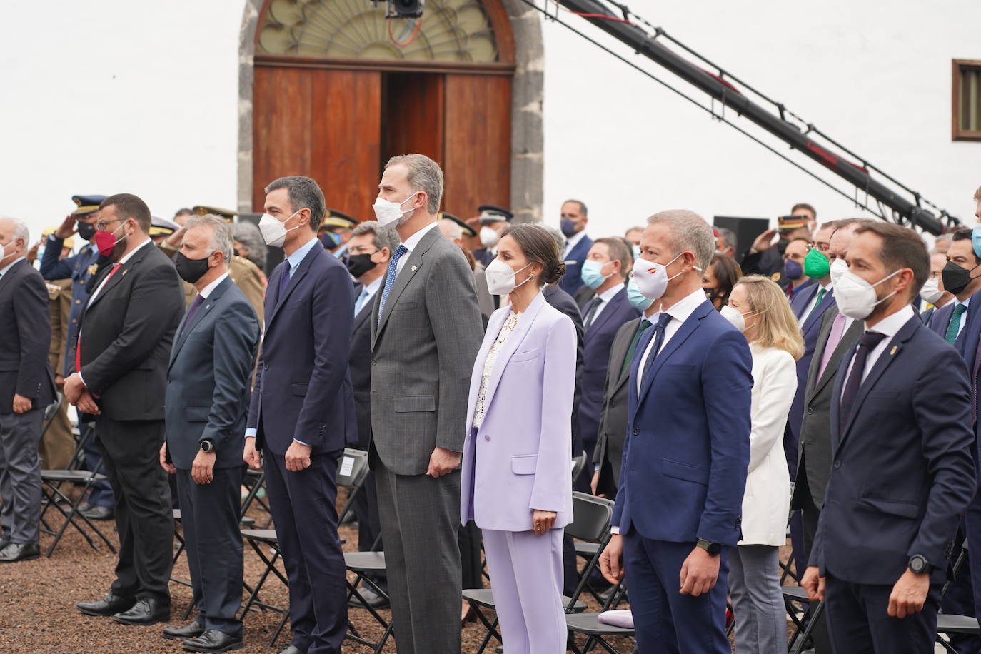 El presidente en funciones de la Junta de Castilla y León, Alfonso Fernández Mañueco, asiste al acto de homenaje a la ejemplaridad del pueblo de La Palma presidido por los reyes de España. Previsión con horario peninsular.