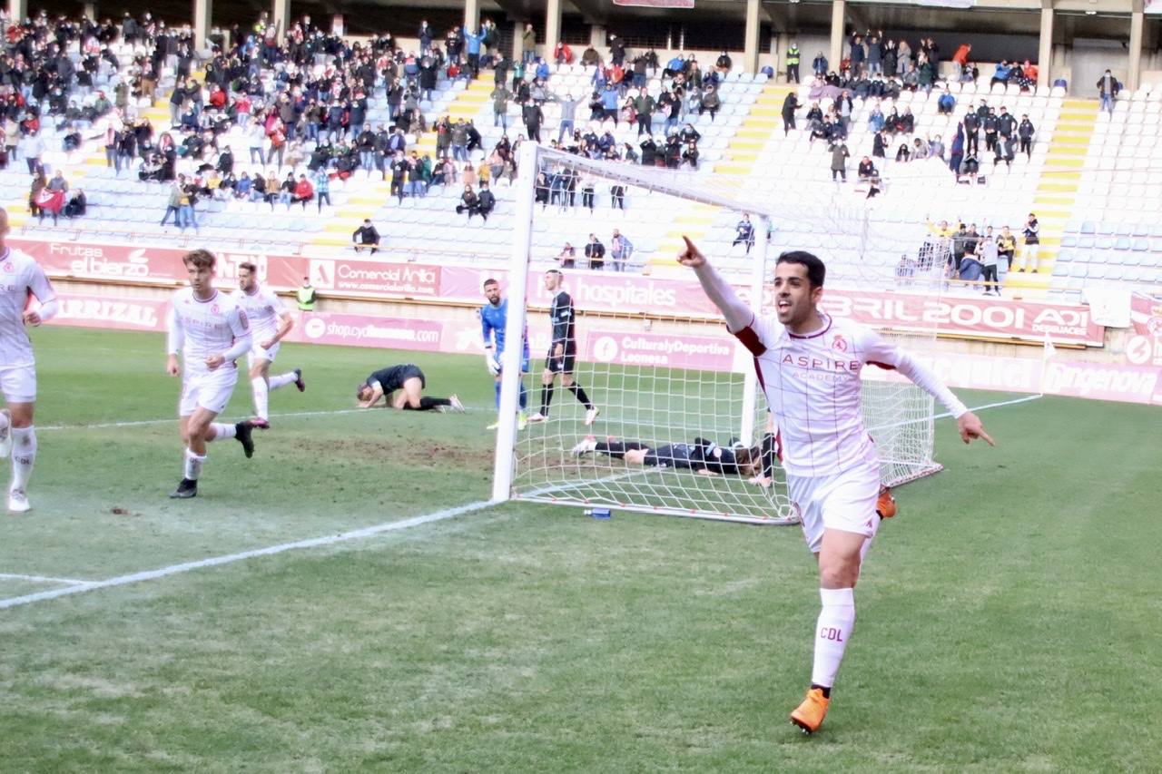 El conjunto leonés se medía a los riojanos en el Reino de León en una nueva jornada de la Primera División RFEF.