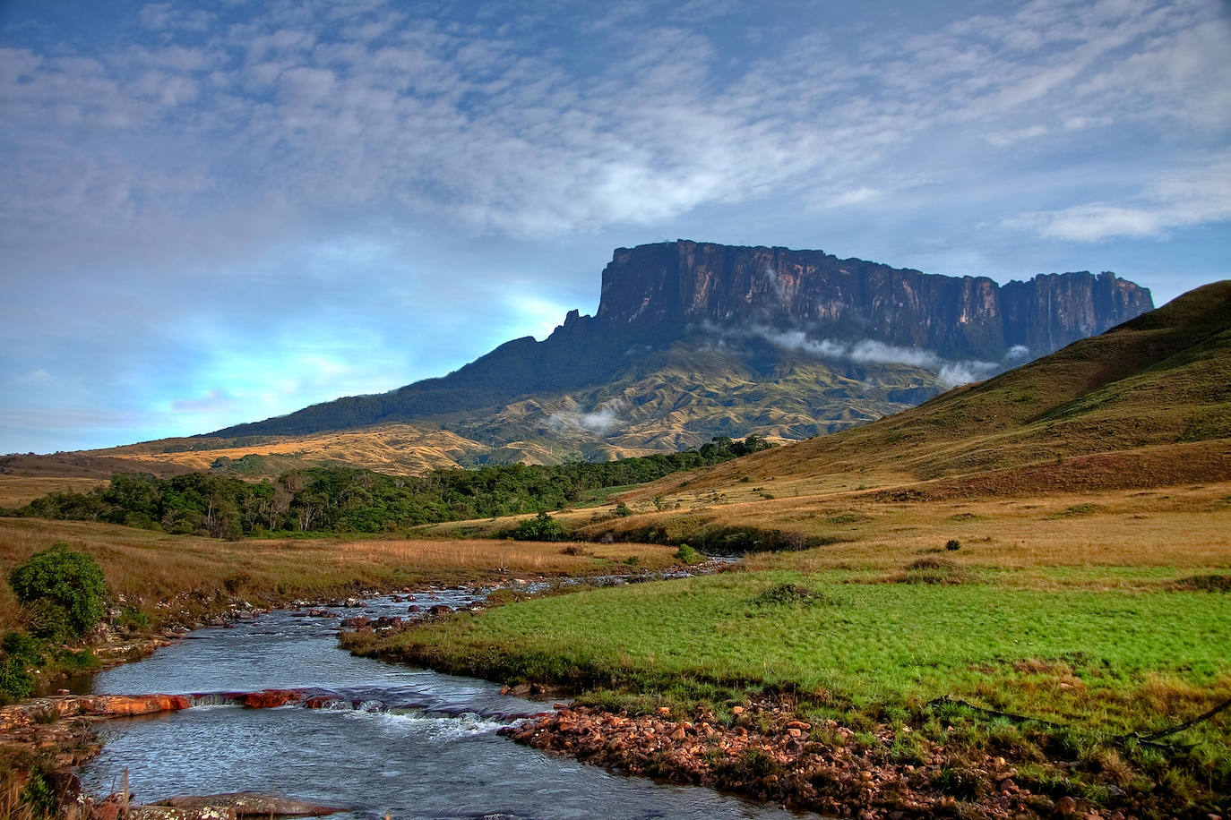 Tepuy Roraima, en el parque nacional Canaima (Venezuela, Brasil y Guyana)