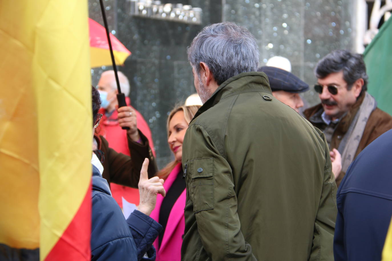 Concentración de Vox y Solidaridad en León. 