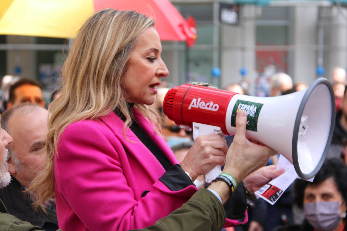 Concentración de Vox y Solidaridad en León. 