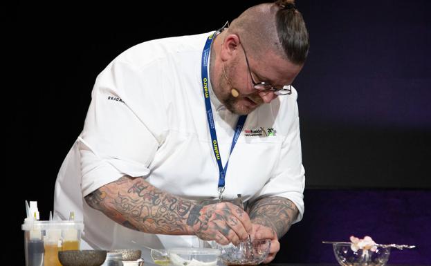 Eric Vildgaard, en el escenario de Madrid Fusión Alimentos de España. 