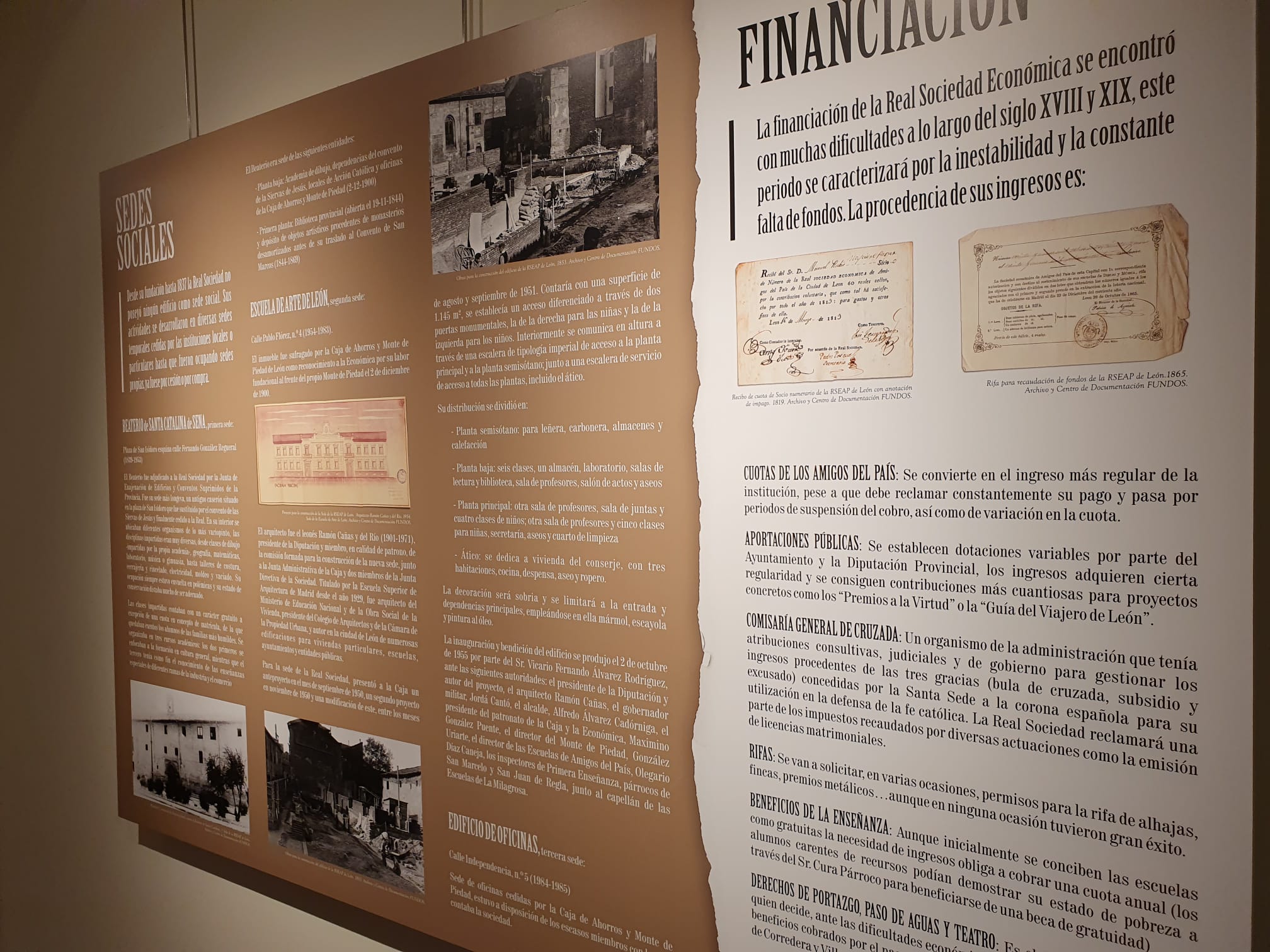 Exposición en conmemoración a 240 aniversario de la Real Sociedad Económica de Amigos del País, en el Museo Casa Botines.