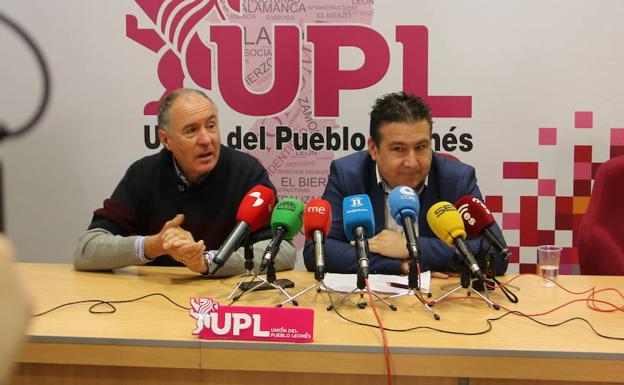 Luis Mariano Santos y López Sendino este jueves durante la rueda de prensa.