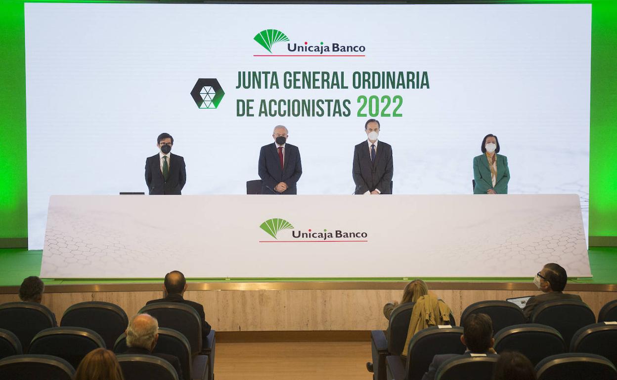 Asamblea general de Unicaja, en Málaga.