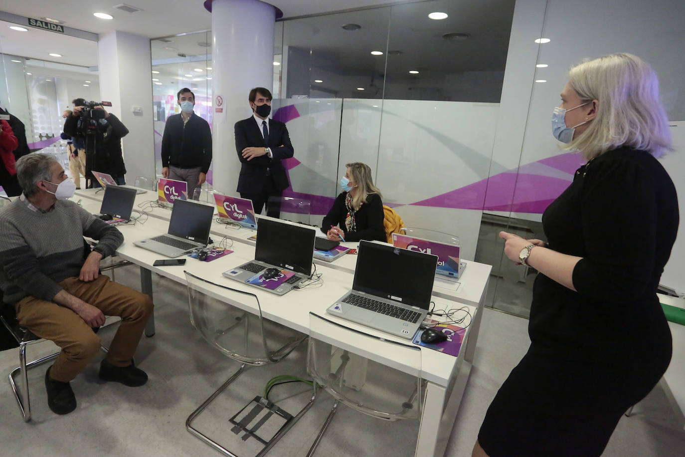 Juan Carlos Suárez-Quiñones, visita el Centro CyL Digital de León