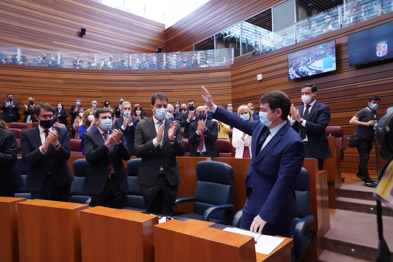 Sesión de investidura del candidato a la Presidencia de la Junta de Castilla y León, Alfonso Fernández Mañueco.