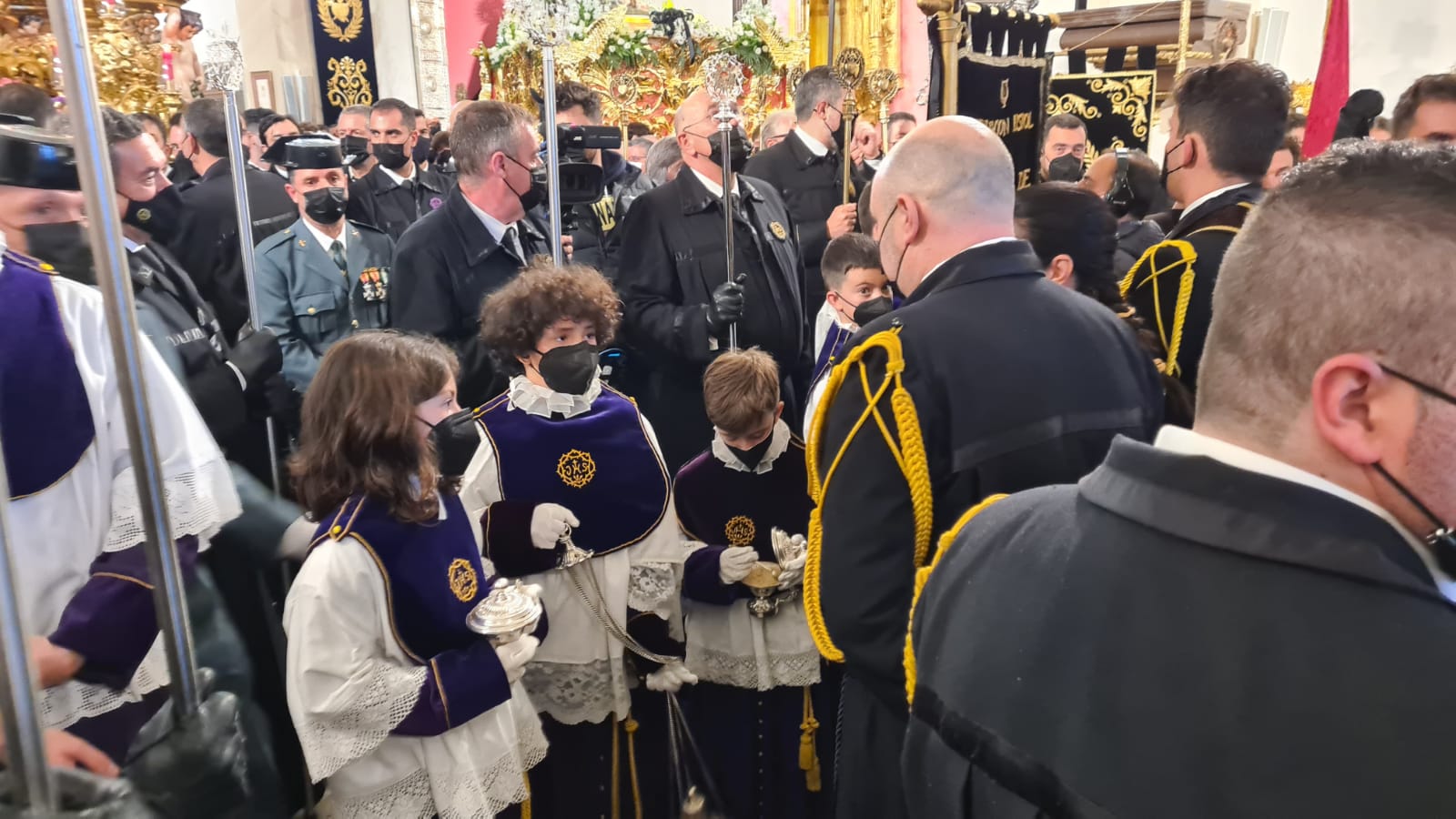 Los hermanos de Angustias y Soledad, Dulce Nombre de Jesús Nazareno y Real de Minerva y Veracruz 