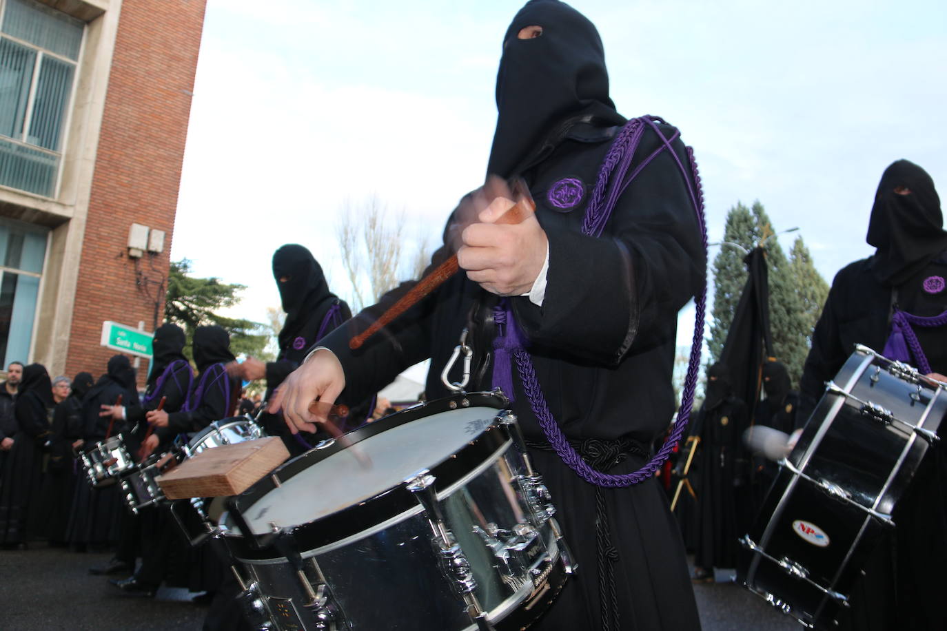 Uno de los momentos de la Procesión del Dolor de Nuestra Madre. 