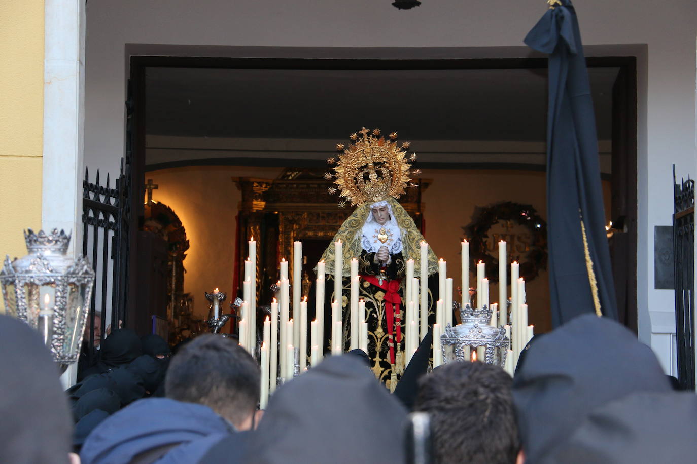 Uno de los momentos de la Procesión del Dolor de Nuestra Madre. 