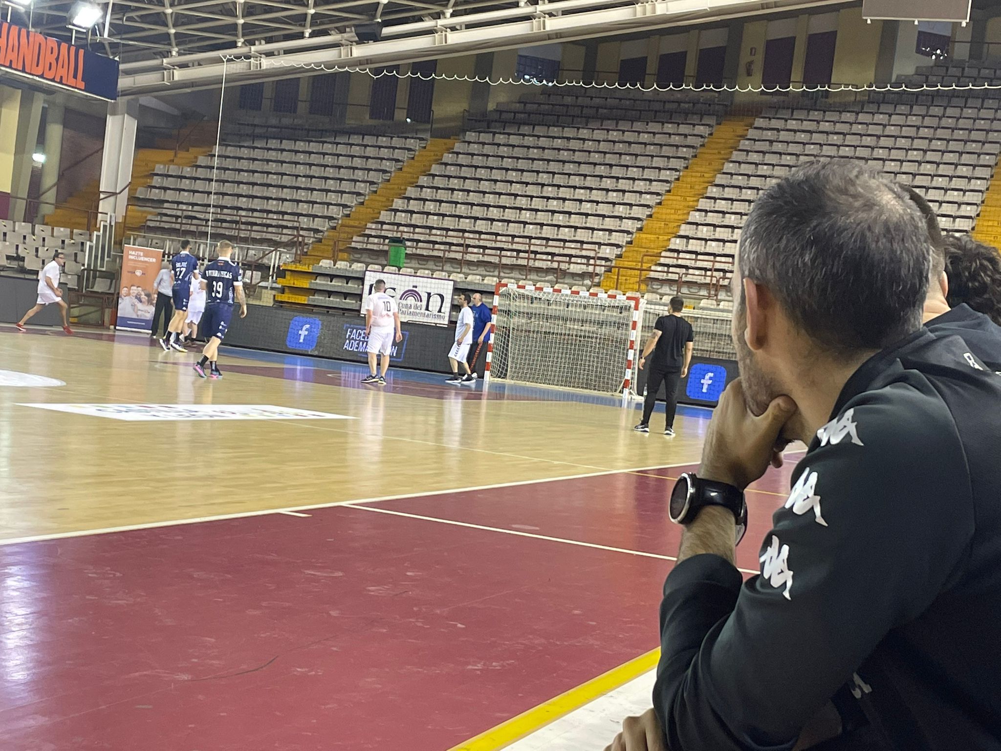 Imagen del encuentro entre el Abanca Ademar León y SOLTRA. 