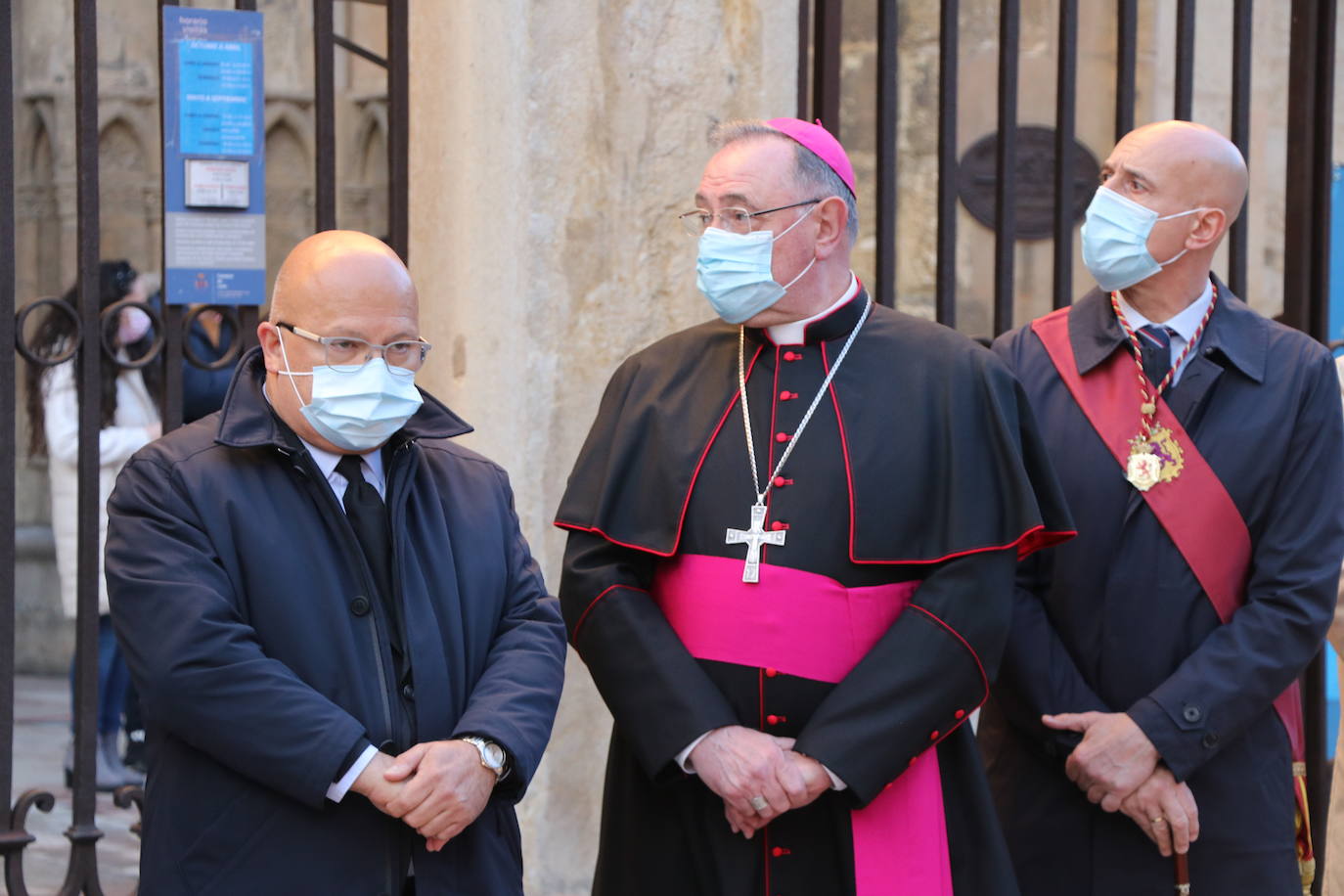 Uno de los momentos de la Procesión del Perdón. 