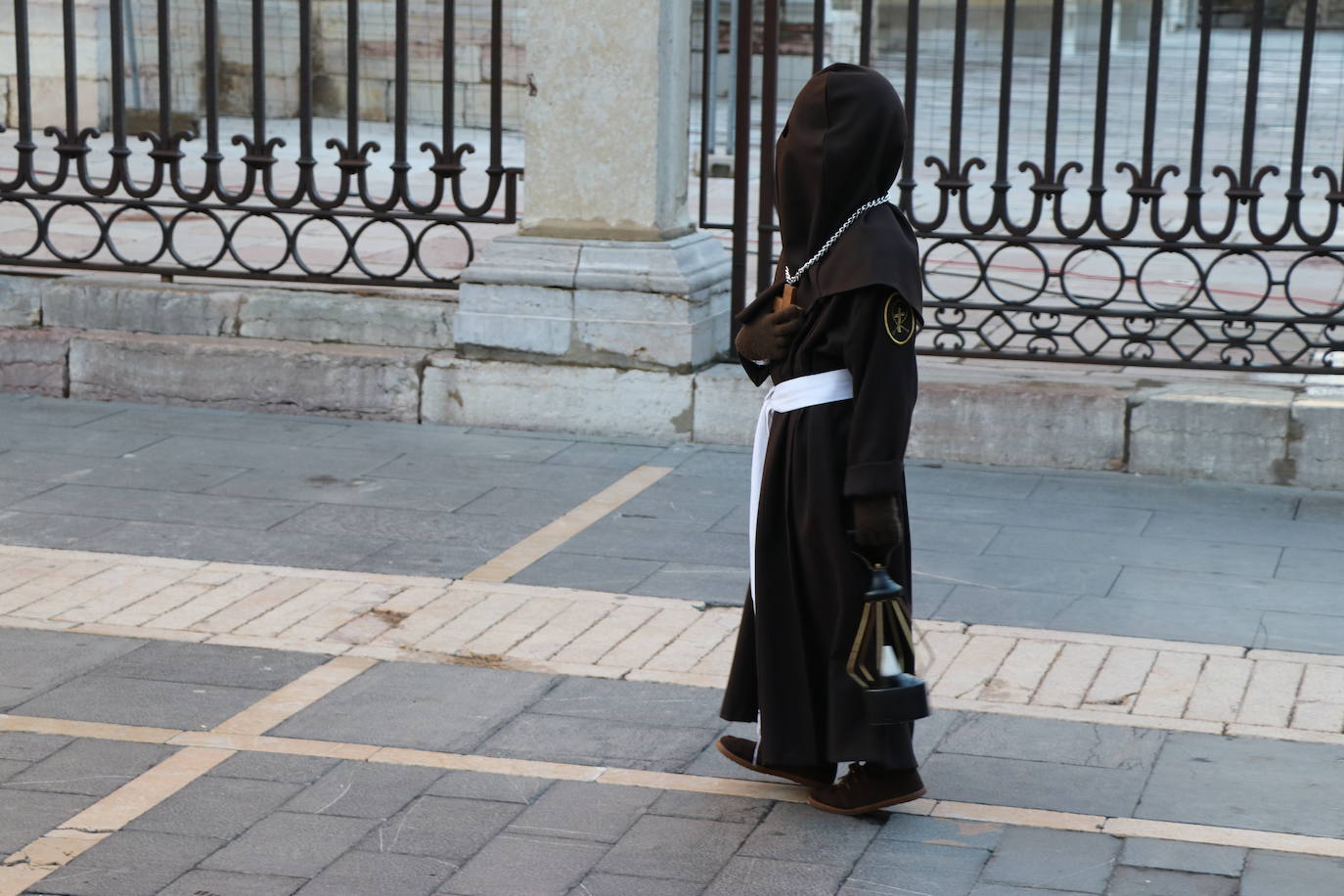 Uno de los momentos de la Procesión del Perdón. 