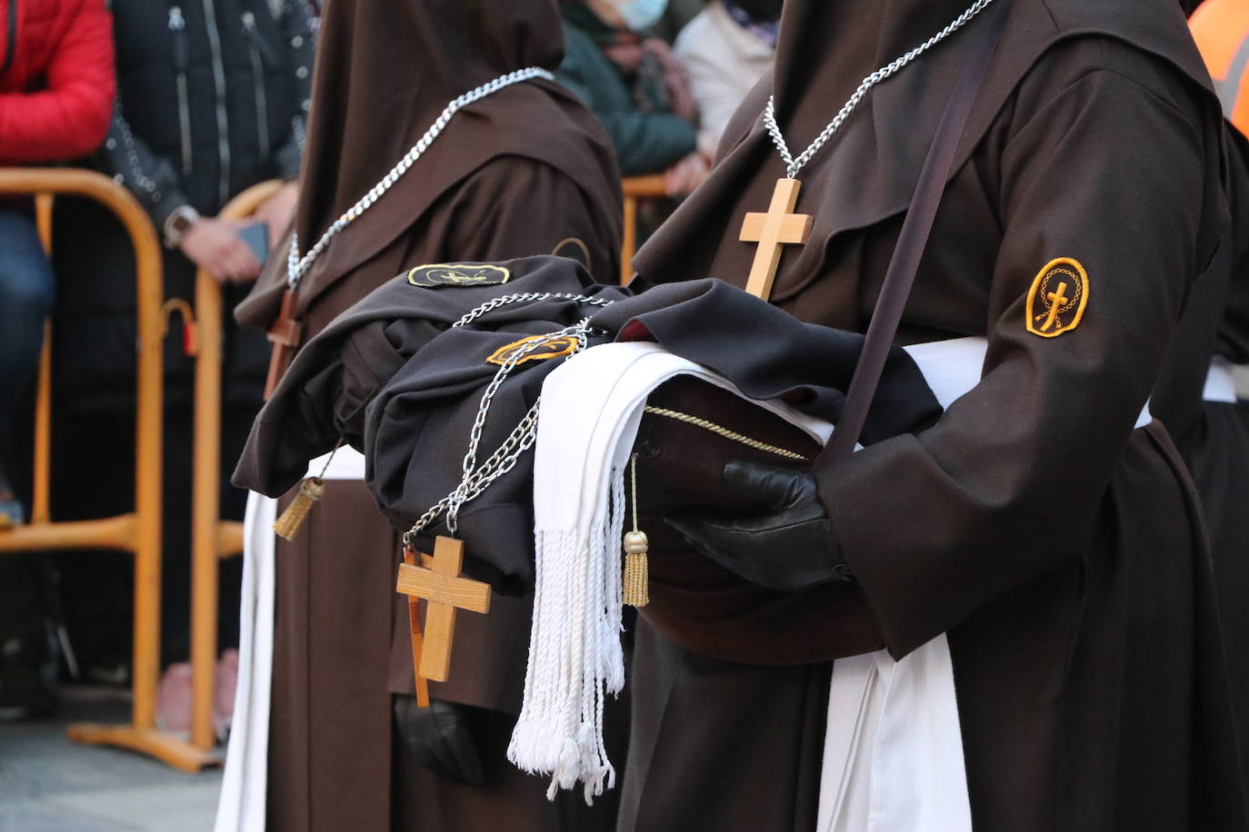 Uno de los momentos de la Procesión del Perdón. 