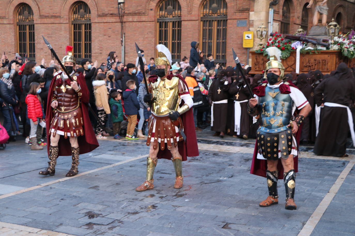 Uno de los momentos de la Procesión del Perdón. 